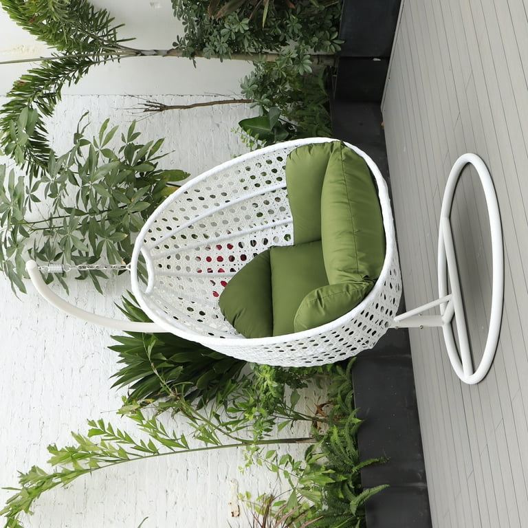 Maykoosh White Victorian Vintage Hanging Egg Swing Chair Walmart
