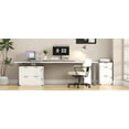 thumbnail image 5 of UBesGoo Farmhouse File Cabinet with 3-Drawer Wood Vertical File Storage Cabinet with Individual Lock and Rustic Metal Handles, White, 5 of 11