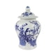 thumbnail image 1 of Jarrones decorativos de jengibre azul y blanco, florero tradicional multiusos Aves, 1 of 9