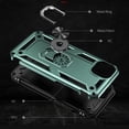 thumbnail image 5 of Compatible with iPhone 13 Case,with 360 Ring Holder Kickstand Card case, Armor Military Grade Protection Hybrid Silicone TPU PC Rugged Case, Magnetic with Car Mount Phone Cover,Darkgreen, 5 of 8