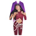 thumbnail image 3 of Selena Quintanilla Men's Hooded Jumpsuit - Zip Up One Piece Pajamas Soft Cozy Winter Warm Plush Loungewear, 3 of 8