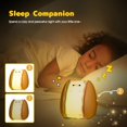thumbnail image 4 of Luz nocturna de silicona para bebé, luces nocturnas, regalos lindos de animales novedosos LED - 3 niveles de brillo, función de temporizador - Luz para niños, 4 of 5