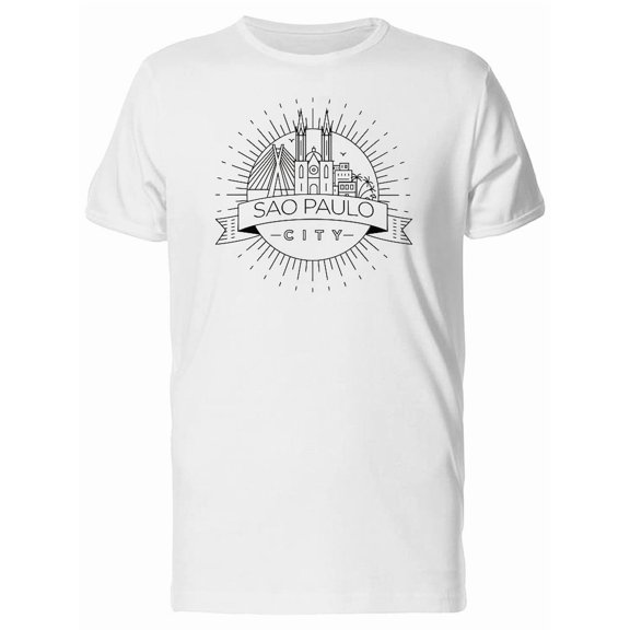 Sao Paulo City Round Frame Tee Men's -Image by Shutterstock