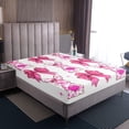 thumbnail image 4 of Erosebridal Kawaii Bowknot Sheet Set Twin,Cartoon Sheep Rabbit Bedding Sets Twin Size,Floral Decor,Breathable,3 Pieces, 4 of 7