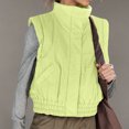 thumbnail image 5 of UYISJ Womens Puffer Vest Cropped Lightweight Button Down Quilted Vest Sleeveless Padded Gilet Coat with Pockets Yellow XL, 5 of 8