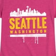 thumbnail image 3 of Instant Message - Seattle, Washington - Toddler & Youth Girls Short Sleeve Graphic T-Shirt, 3 of 6