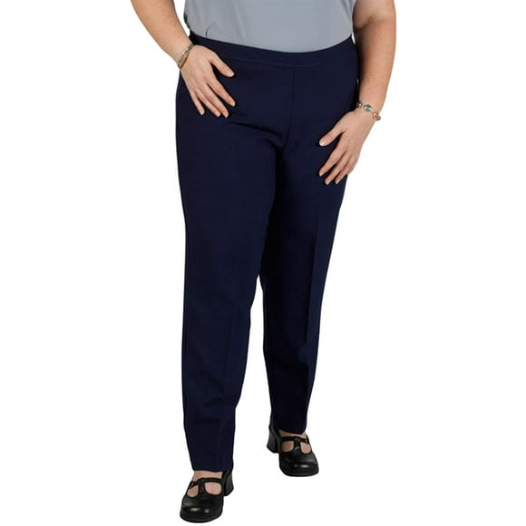 Bend Over Womens Plus Size Elastic Waist Pull-On Pants
