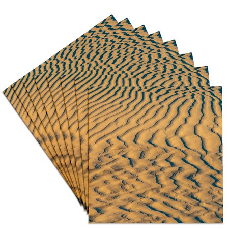 3drose, Guerrero Negro, Baja California Sur, Mexico. Sand Dunes at Sunset 2., Set of 8 Ceramic Tile Coasters