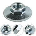 thumbnail image 2 of Luckyn Disque de Moulin à Angle Changement Rapide Bride de Verrouillage Écrou Libération Rapide Hexagone M14 Argent 1 Pcs, 2 of 10