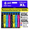 thumbnail image 1 of Cartuchos de Tinta NINKLER 822XL Remanufacturados para Epson 822XL, 1 of 5