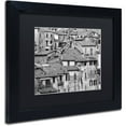 thumbnail image 2 of Trademark Fine Art "San Gimignano Texture" Canvas Art by Moises Levy Black Matte, Black Frame, 2 of 4
