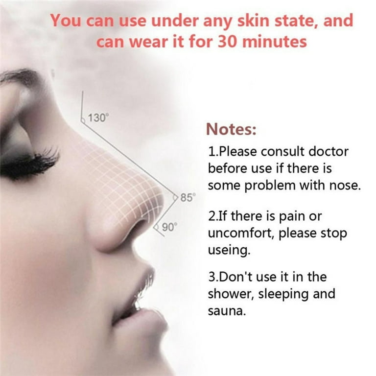 Cheers.us 2Pcs/Set Nose Shaper Lifter Clip Nose Beauty Slimmer Nose Up Lifting Tool Pain Free Safety Silicone Nose Magic Slimming Clips for Women