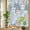 LightPink, variant on Cartoon Cat Privacy Window Film, Decorative Stained Glass Window Film, Funny Cute Colorful Animal Pet Resuable Rainbow Static Cling for Home Bathroom Living Room Glass Door 17.7"x39.3"