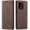 Coffee Brown, variant on QLTYPRI Case for Samsung Galaxy S20 FE 5G, Vintage PU Leather Wallet Case Card Slot Kickstand Magnetic Closure Shockproof Flip Folio Cover for Samsung Galaxy S20 FE 5G - Wine Red