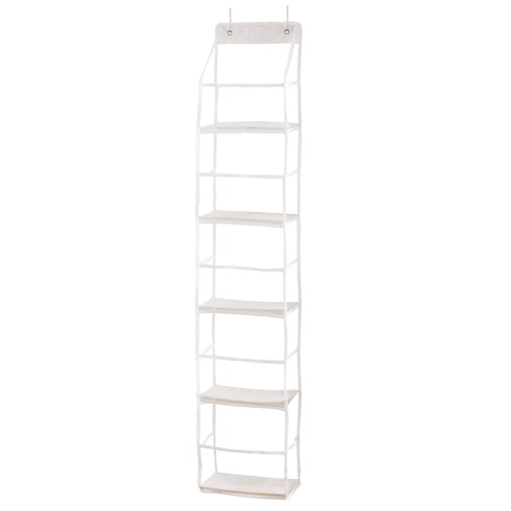 Collections Etc Over-the-Door 5-Pocket Organizer White