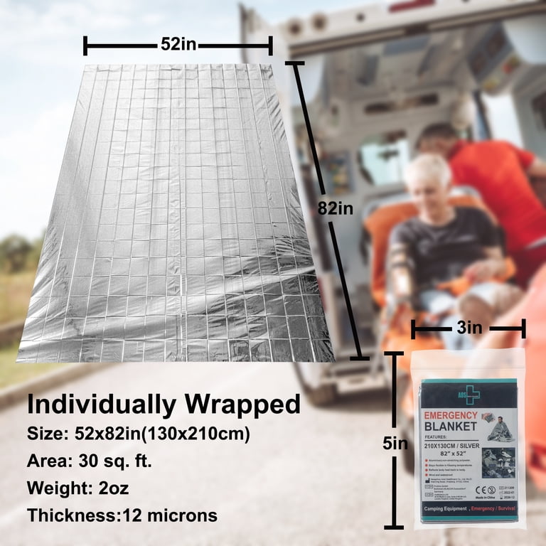 General Medi Emergency Blanket, 12-Pack Silver photo 2