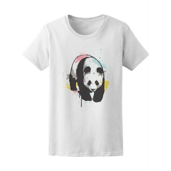 Giant Panda Color Spots T-Shirt Women -Image by Shutterstock, Female Large