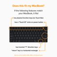 thumbnail image 3 of Protector de teclado UPPERCASE GhostCover para MacBook, 3 of 6