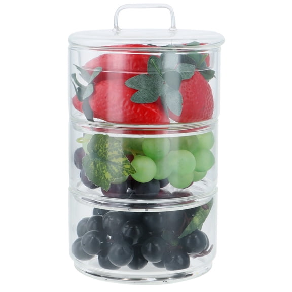 Stackable Tea Coffee Sugar Canisters, Glass Breakfast Jar, Glass Storage Jars with Lid, Kitchen Food Containers, Storage Jars Set