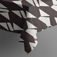 thumbnail image 5 of Black White Geometric Pattern Rectangle Tablecloth 60"x102",Waterproof Polyester Rectangle Table Cloth, Wipeable Spillproof Polyester Tablecloth for Dining, Camping, Indoor and Outdoor, 5 of 6