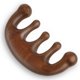 thumbnail image 1 of Masajeador de cuero cabelludo de madera con peine de sándalo de dientes anchos para un masaje relajante de la cabeza y cuidado del cabello., 1 of 5
