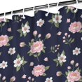 thumbnail image 3 of Pioneer Flower Floral Print Pattern Shower Curtain 72"x72", Bathroom Decorative Shower Curtain Set with 12 Hooks, Waterproof Washable, 3 of 6