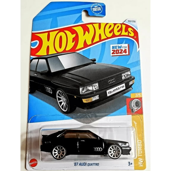 Hot Wheels '87 Audi Quattro Black 102/250 HW Turbo 2/5