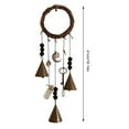 thumbnail image 2 of Witch Bells Protection Door Hangers Handmade Hanging Witch Bells Magic Wind Chimes for Home Door Doorknob Witchcraft Decorations, 2 of 5