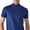 Blue, variant on Men Half High Collar Slim Fit T-shirt Summer Casual Short Sleeve Solid Color Elastic Thin Pullover Tee Shirt