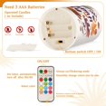 thumbnail image 5 of Yayeee Flameless Candles with Remote Flickering Battery Operated Multi Color Changing, Warm Autumn Day, 5 of 7