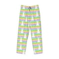 thumbnail image 6 of Uemuo Rainbow Rabbit Pattern Men's Wide Leg Palazzo Lounge Pants with Pockets Light Weight Loose Comfy Casual Pajama Pants-Small, 6 of 9