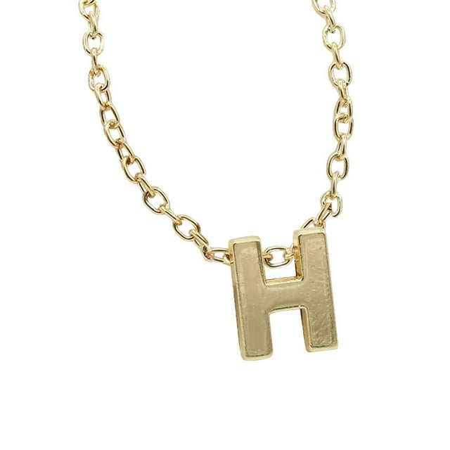 26 Alphabet Letters Pendant Necklace Women Simple Simple Necklace Clavicle Chain Clavicle Chain Necklace