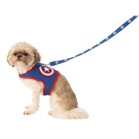 Captain America Leash and Harness XLarge Dog Costume XL Rubies Pet