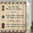 thumbnail image 5 of Rustic Barn Star on Wooden Door Shower Curtain Western Texas Star and Primitive Berries on Country Wooden Plank Bathroom Curtain, 5 of 7