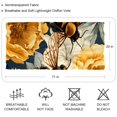 thumbnail image 2 of Honeybee Elegant Chiffon Silk Scarf - Lightweight & Translucent 180x73cm Women's Wrap, 2 of 6