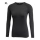 thumbnail image 3 of Guardurnaity Camiseta con cuello redondo, ropa interior térmica básica, camisetas cálidas de manga larga, camiseta transpirable, ropa térmica Prendas para la parte del cuerpo Negro SG, 3 of 6