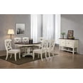 thumbnail image 3 of Andrews Extendable Dining Set and Sideboard in Antique White/Chestnut Brown Wood, 3 of 4