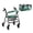 Dark Green Marble, variant on COEQINE Rollator Seat & Roller Bar Covers with Large Capacity Storage Organizer 3 Pieces Set, Reusable Rollator Walker Accessories Gifts for Elderly, Dark Purple Gold Marble