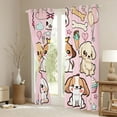 thumbnail image 3 of Castle Fairy Boys Girls Kawaii Dogs Black Out Curtains,Cartoon Animal Pets Curtains Pack of 2 (42x63 Each),Happy Birthday Dessert Bedroom Curtains,Microfiber Bedroom Decor, 3 of 6