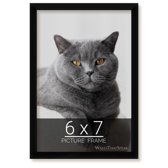 6x7 Black Picture Frame for Puzzles Posters Photos or Artwork