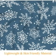 thumbnail image 3 of Winter Snowflakes Throw Blanket Christmas Throws Blankets Soft Warm Cozy Flannel Blanket for Bedroom Living Rooms Couch Sofa Bed Home Decorations 50x60 Inch, Blue, 3 of 7