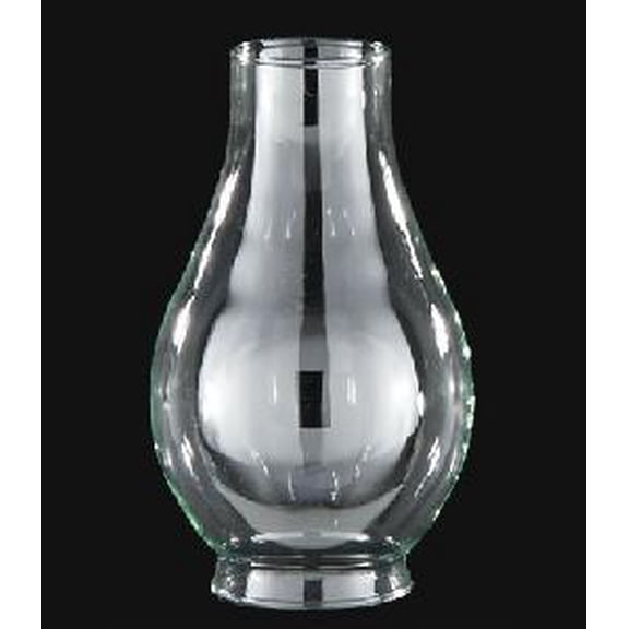 B&P Lamp® 2 Inch by 5 3/8 Inch Clear Glass Lamp Chimney for Vintage and Antique Style Lighting