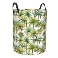 thumbnail image 2 of Daiia Green Hawaii Palms Round Laundry Basket with Handles Thickened Waterproof Circular hamper,Dirty Clothes Storage Basket for Bedroom,Bathroom,College Dorm-Small, 2 of 8