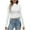 White, variant on Inleife Shirts for Women Women's Fall Fashion Long Sleeve Stretch Slim Fitted Ribbed T-Shirt Blouse Solid Basic Tops