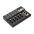 thumbnail image 3 of Audios Mixer, Portable 10 Channel Mixing Console 2 Main Volume Knobs Metal  For Karaoke, 3 of 8