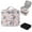 Flamingo, variant on Double-Layer Nail Polish Organizer Bag, Holds 27 Bottles (15ML/0.5 FL.OZ or Larger), Nail Tools Case with Adjustable Dividers, Light Blue Leaf