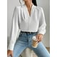 thumbnail image 5 of Blusas de Trabajo para Mujer, Blusas de Larga, Blusas de Oficina con Cuello en V, Blusas de para Mujer XXL, 5 of 10