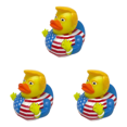 thumbnail image 1 of Novedad Trump Pato Goma Baño para Bebé Patitos (bandera EE. UU. Trump), 1 of 4