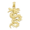 thumbnail image 1 of 14k Gold Year of the Dragon Pendant, Chinese Dragon Necklace, Chinese Zodiac Jewelry Gifts for Her with 20 inch Chain, 1 of 4