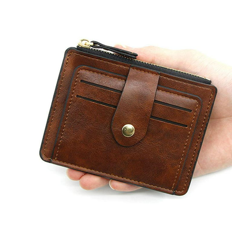 Stylish Men's Bifold Leather Wallet ID Credit Card Holder